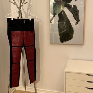 Black and Red Pants